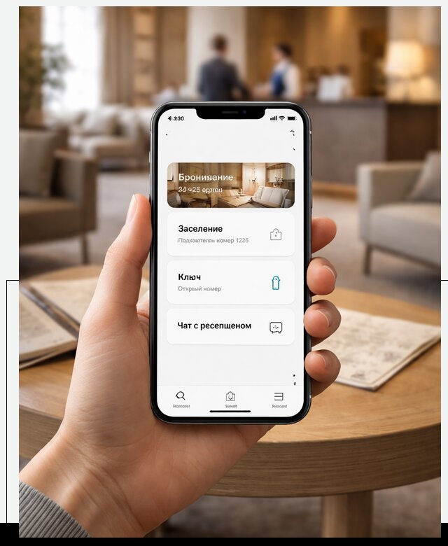 Мобильное приложение для гостей отеля в Ставрополе, управление сервисом